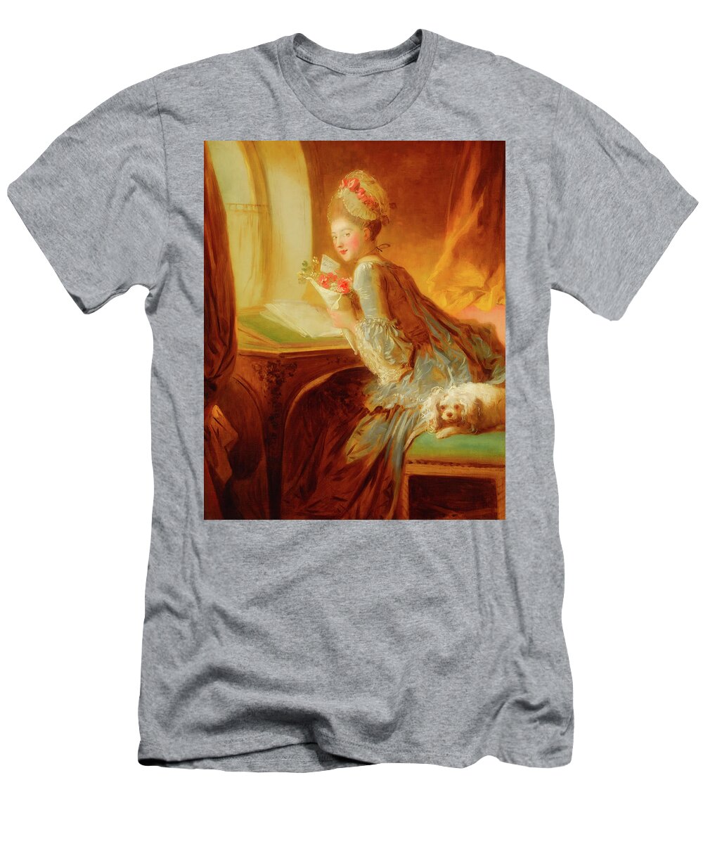 Painting T-Shirt featuring the painting The Love Letter #3 by Mountain Dreams