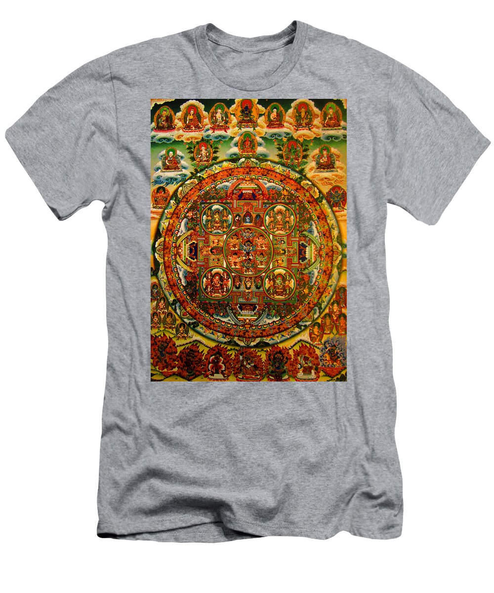 Buddhism T-Shirt featuring the painting Buddhist Painting by Steve Fields