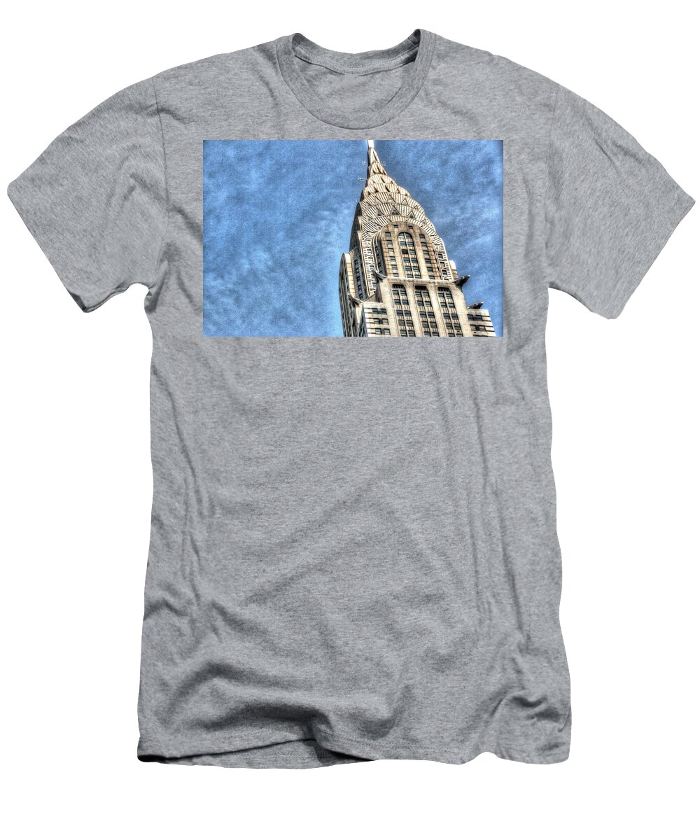 Manhattan T-Shirt featuring the photograph The Chrysler Building by Allen Beatty
