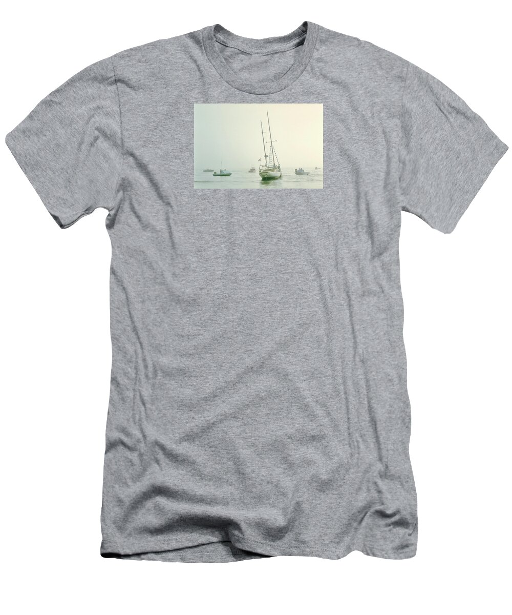 Sailboat T-Shirt featuring the photograph 4373 by Peter Holme III