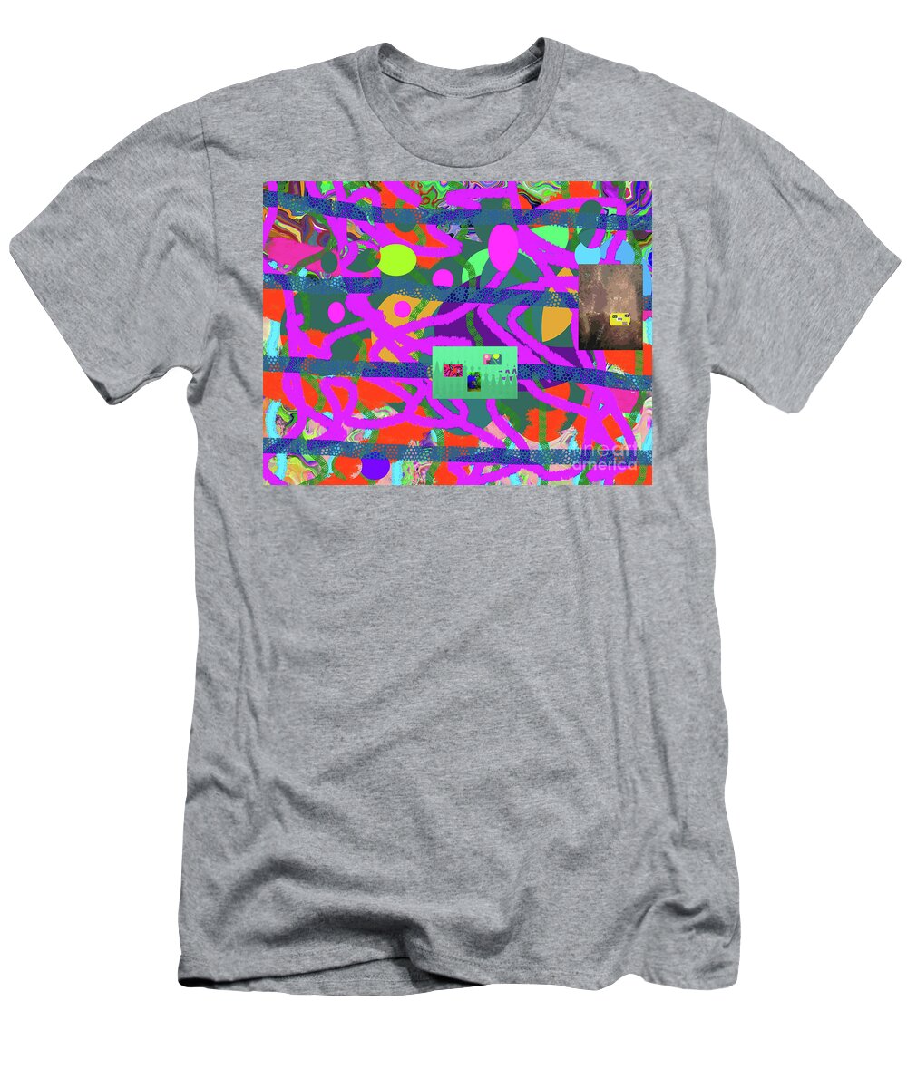  T-Shirt featuring the digital art 5-6-2056d by Walter Paul Bebirian