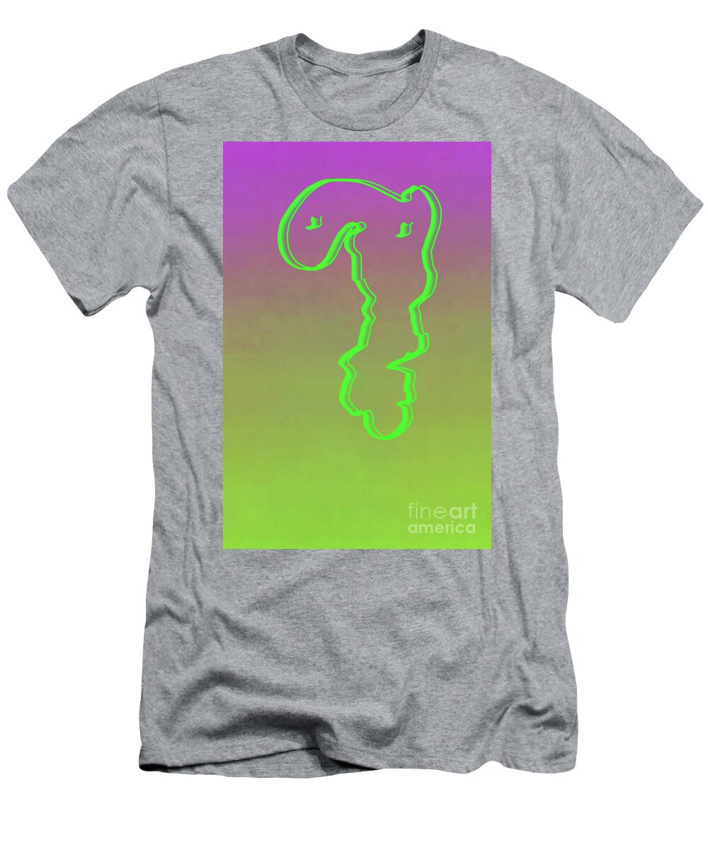 Walter Paul Bebirian T-Shirt featuring the digital art 9-3-2015babcdefghijkl by Walter Paul Bebirian