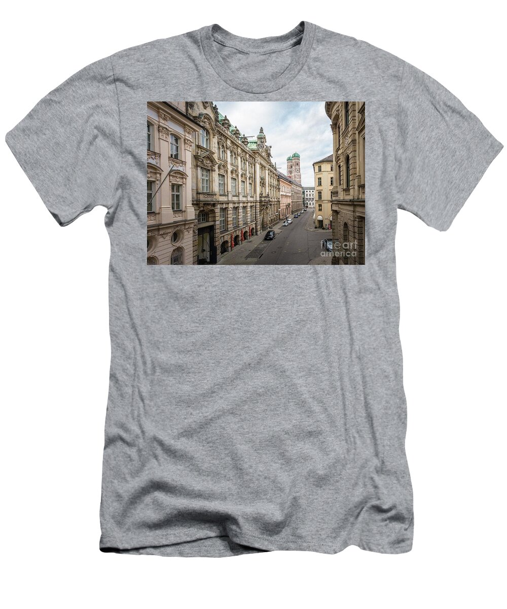 Bavaria T-Shirt featuring the photograph A beautiful look at the Frauenkirche by Hannes Cmarits