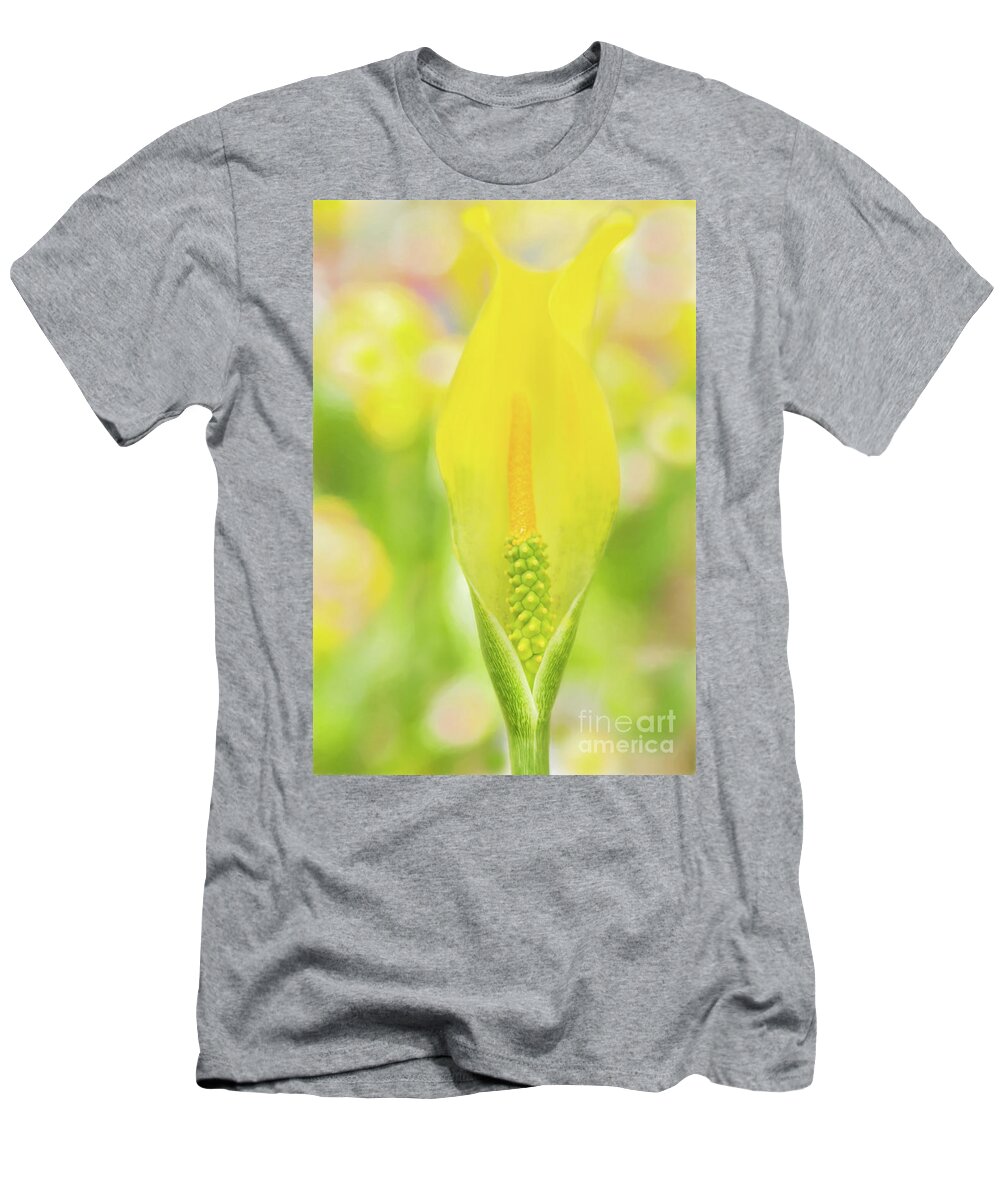Calla T-Shirt featuring the photograph A Candle of Light by Marilyn Cornwell