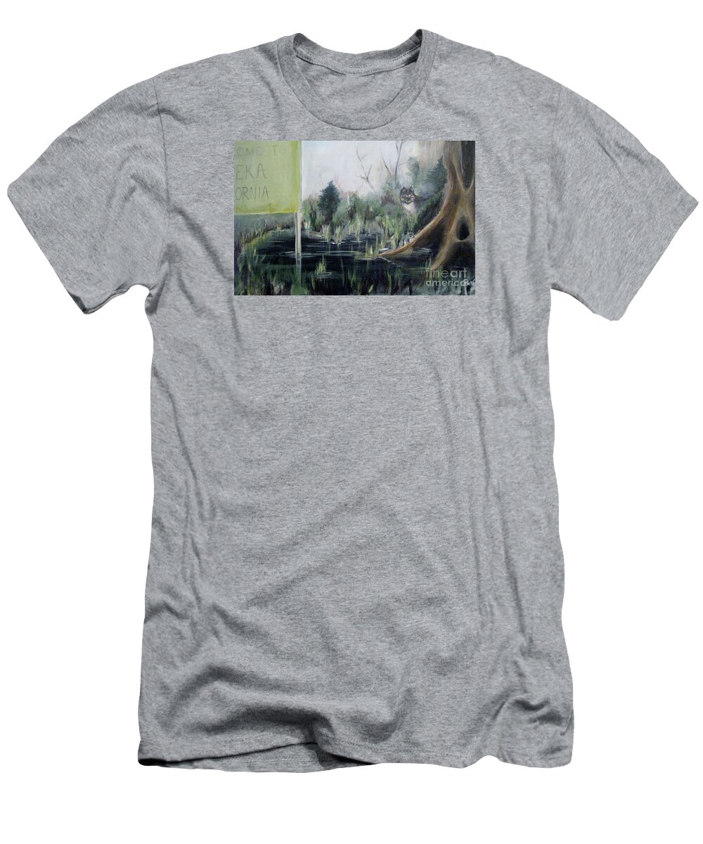 Humboldt County California T-Shirt featuring the painting A Humboldt Holiday by Patricia Kanzler