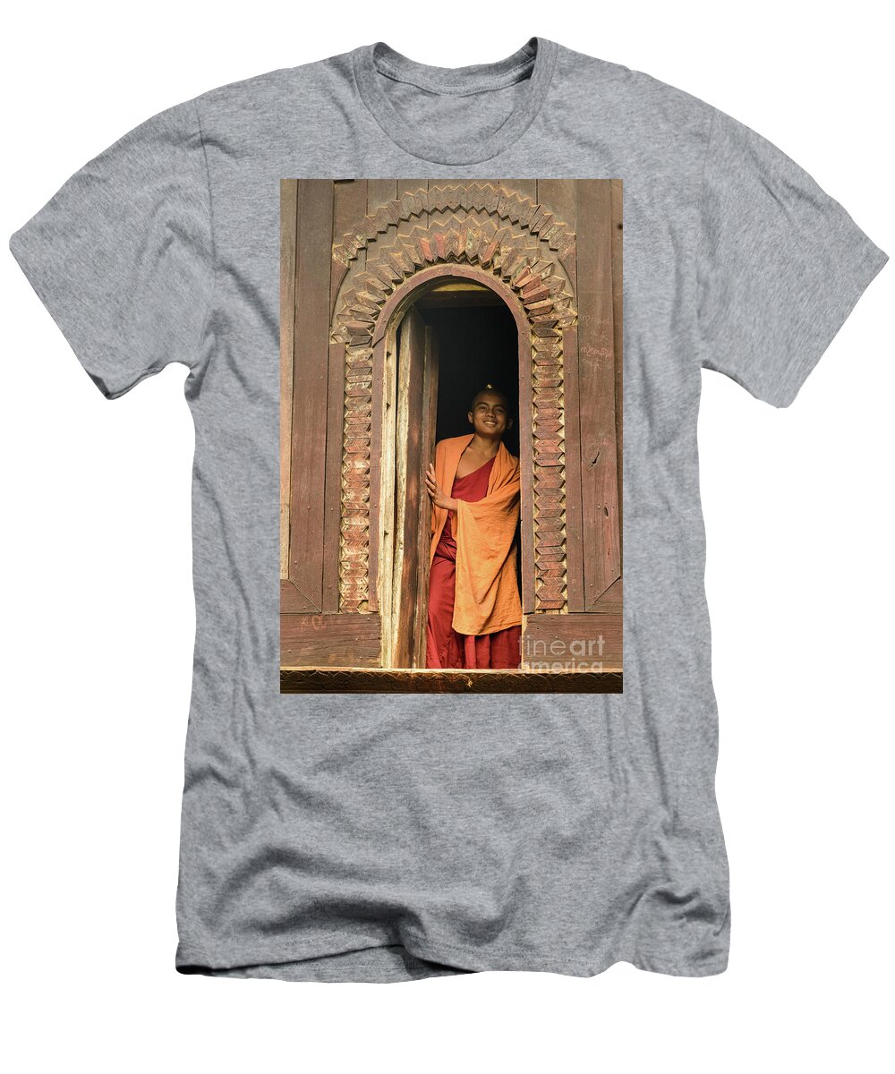 Monk T-Shirt featuring the photograph A Monk 4 by Werner Padarin