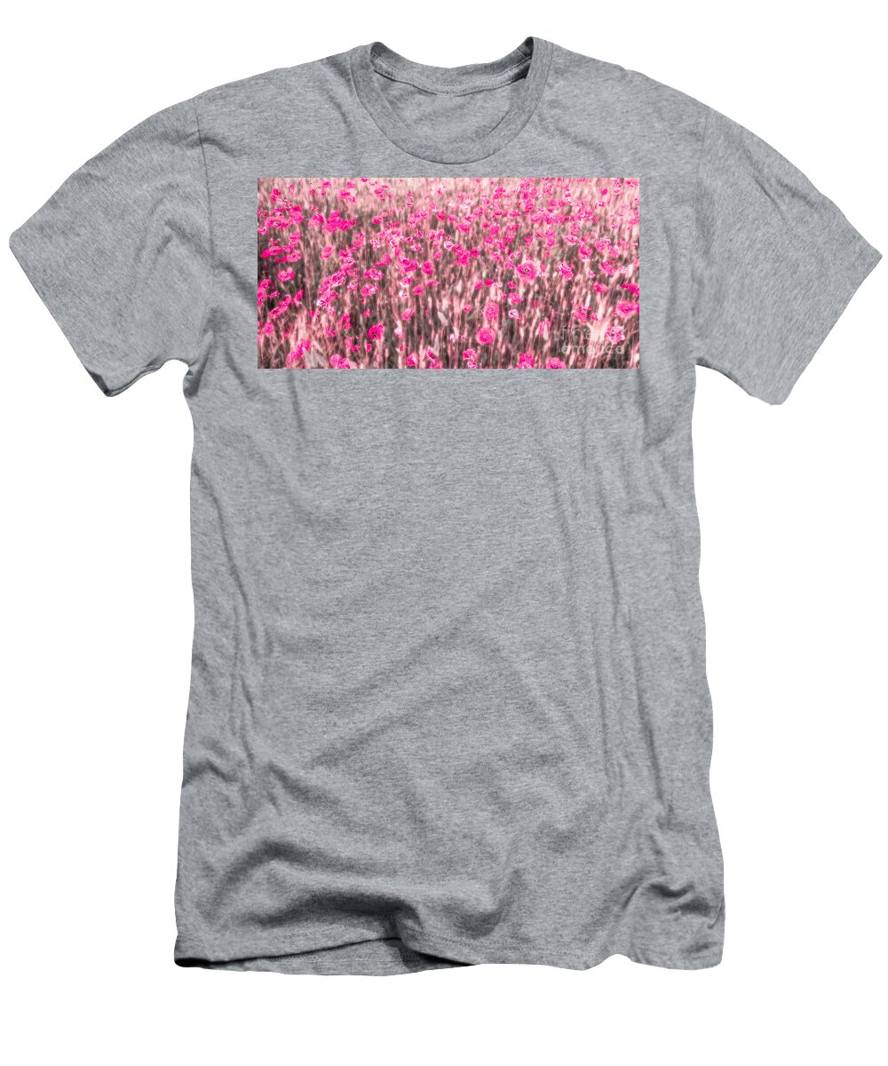 Abstract T-Shirt featuring the photograph A Summer Full Of Poppies by Hannes Cmarits