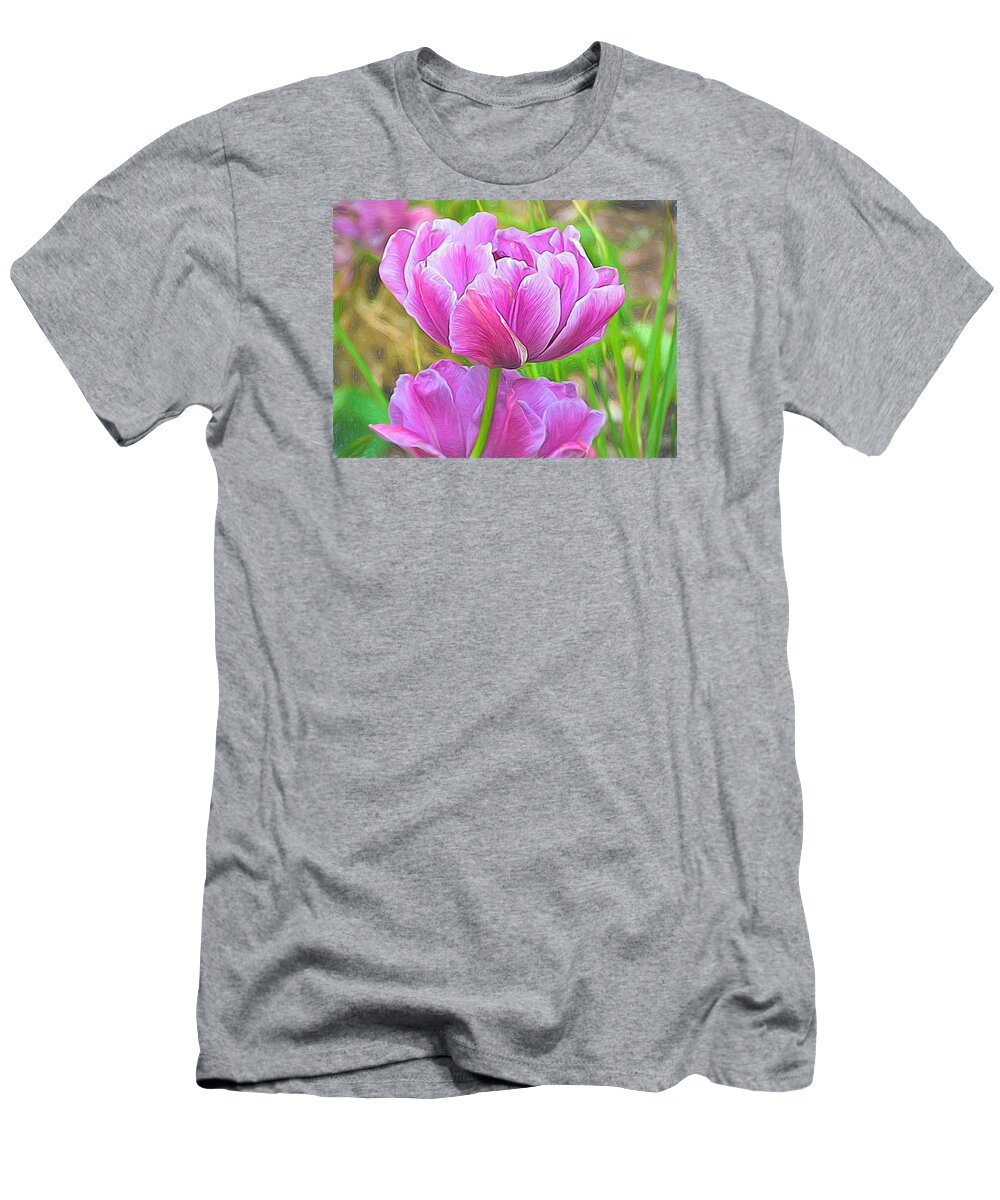 Flower T-Shirt featuring the painting Above the Rest by Renette Coachman