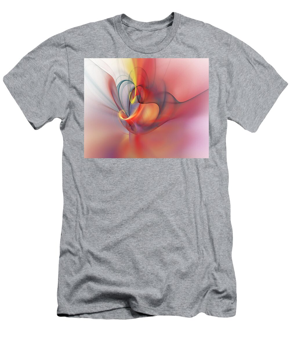 Abstract T-Shirt featuring the digital art Abstract 062910 by David Lane