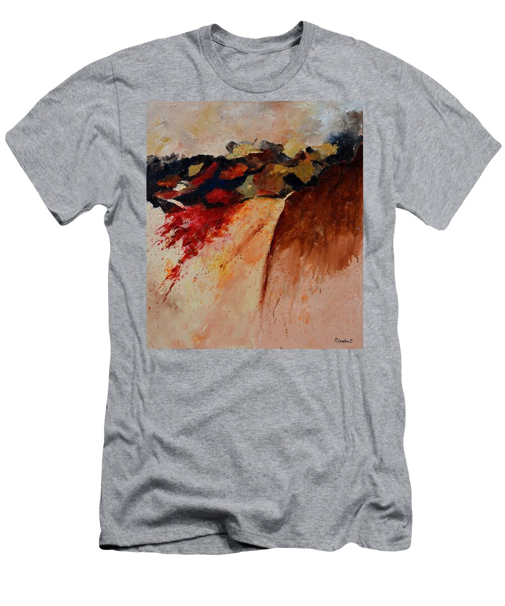Abstract T-Shirt featuring the painting Abstract 7861 by Pol Ledent
