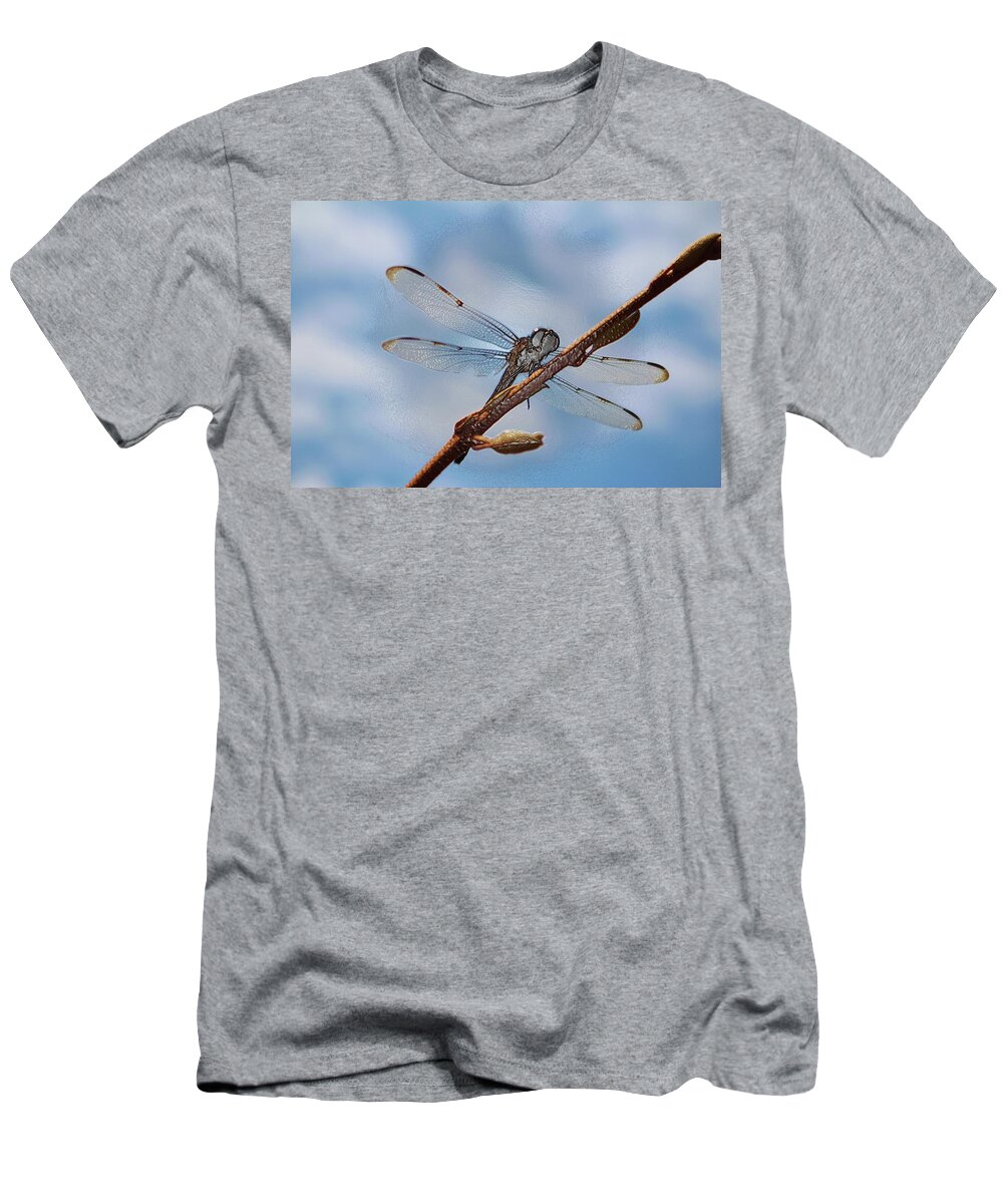 Dragonfly T-Shirt featuring the photograph Abstract Dragonfly by Cynthia Guinn