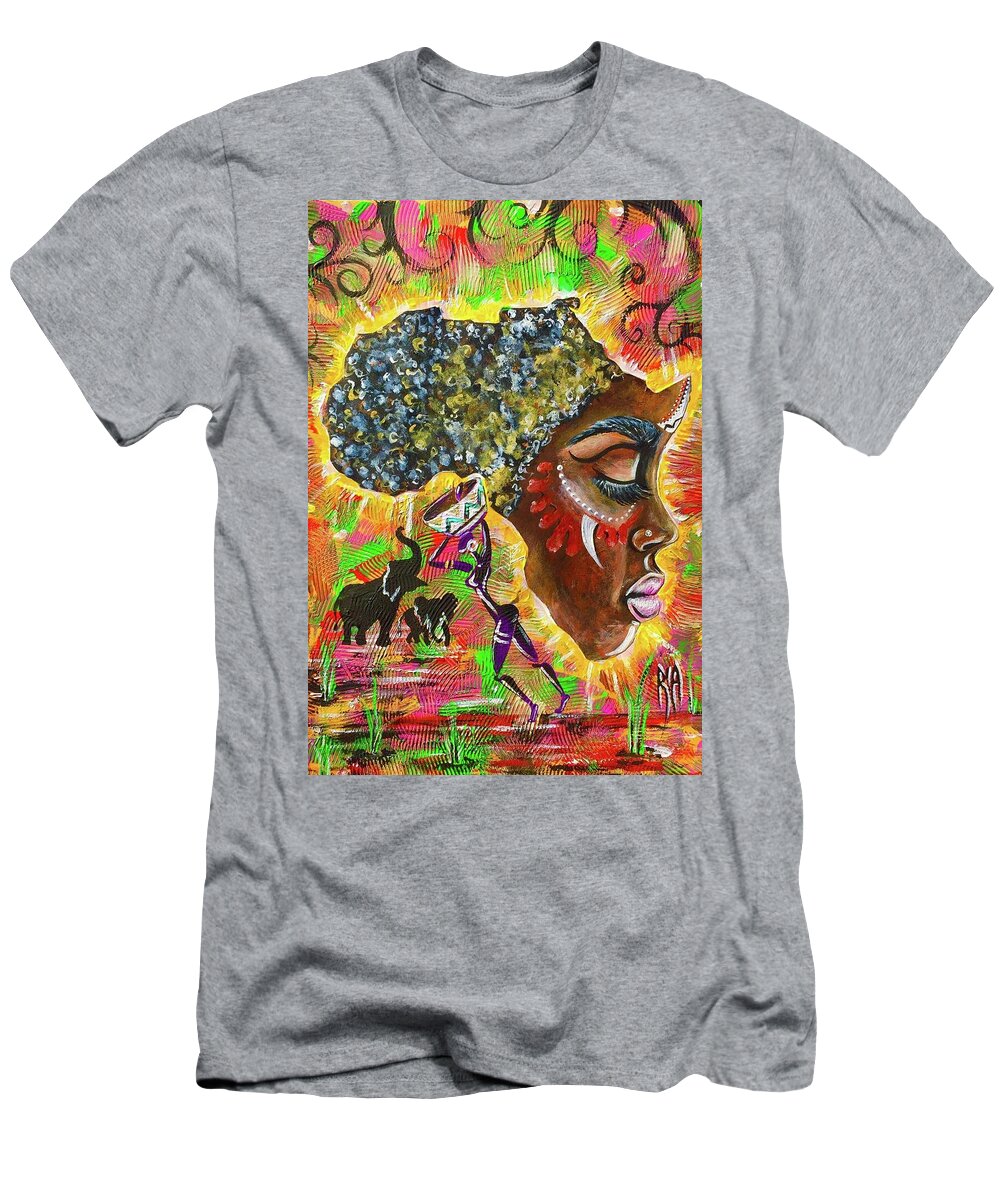 Africa T-Shirt featuring the photograph Africa by Artist RiA