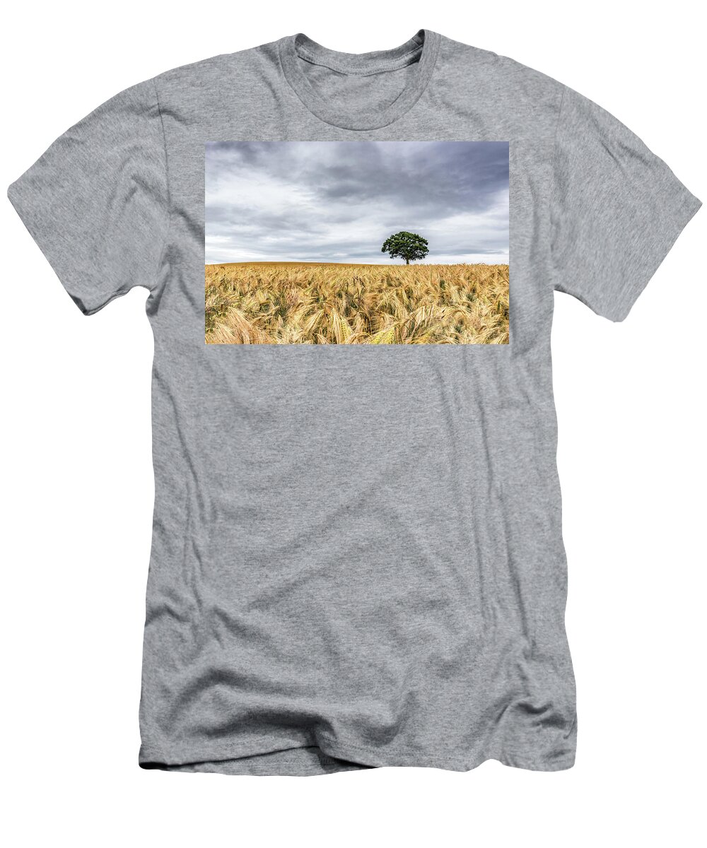 Oak T-Shirt featuring the photograph All Alone by Nick Bywater