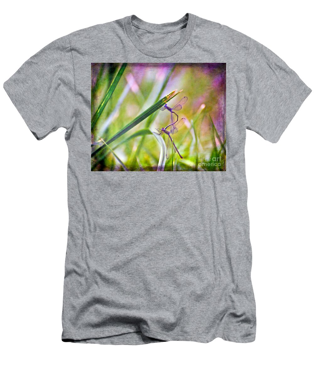 Damselfly T-Shirt featuring the photograph All Natural by Kerri Farley