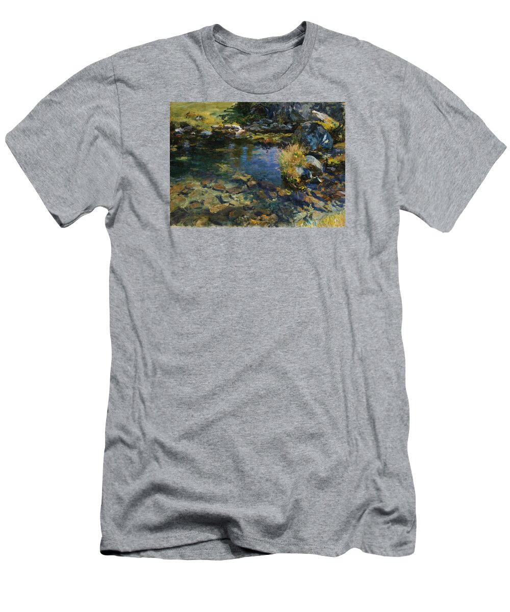 John Singer Sargent T-Shirt featuring the painting Alpine Pool by John Singer Sargent