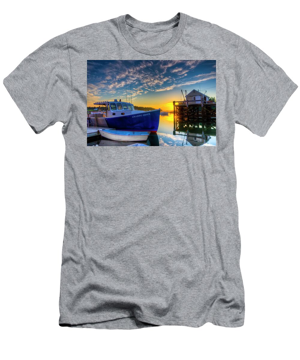Sunset T-Shirt featuring the photograph Amazing Grace Sundown by Jeff Cooper