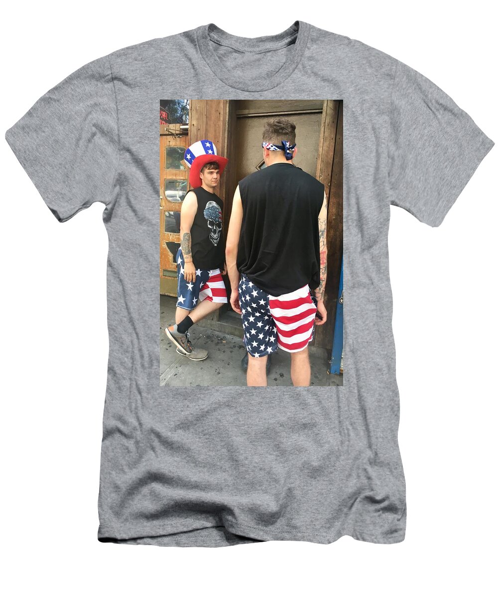 Patriotic T-Shirt featuring the photograph American Boy by Joan Reese