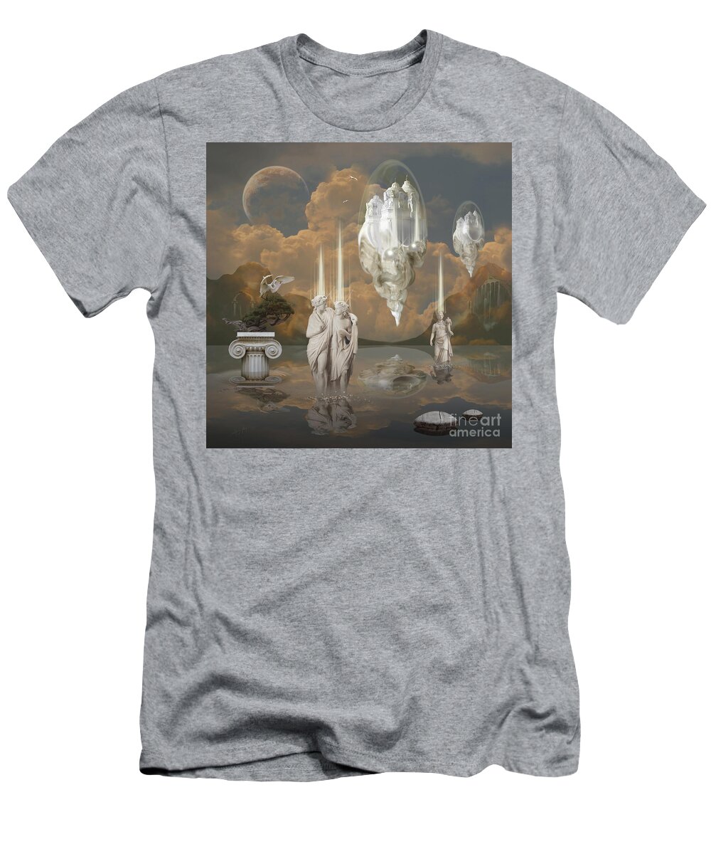 Ancient Civilizations T-Shirt featuring the digital art Ancient Civilization by Alexa Szlavics