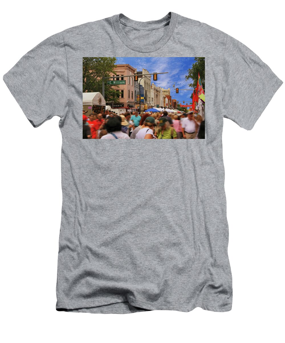 Art T-Shirt featuring the photograph Ann Arbor Art Fair by Pat Cook