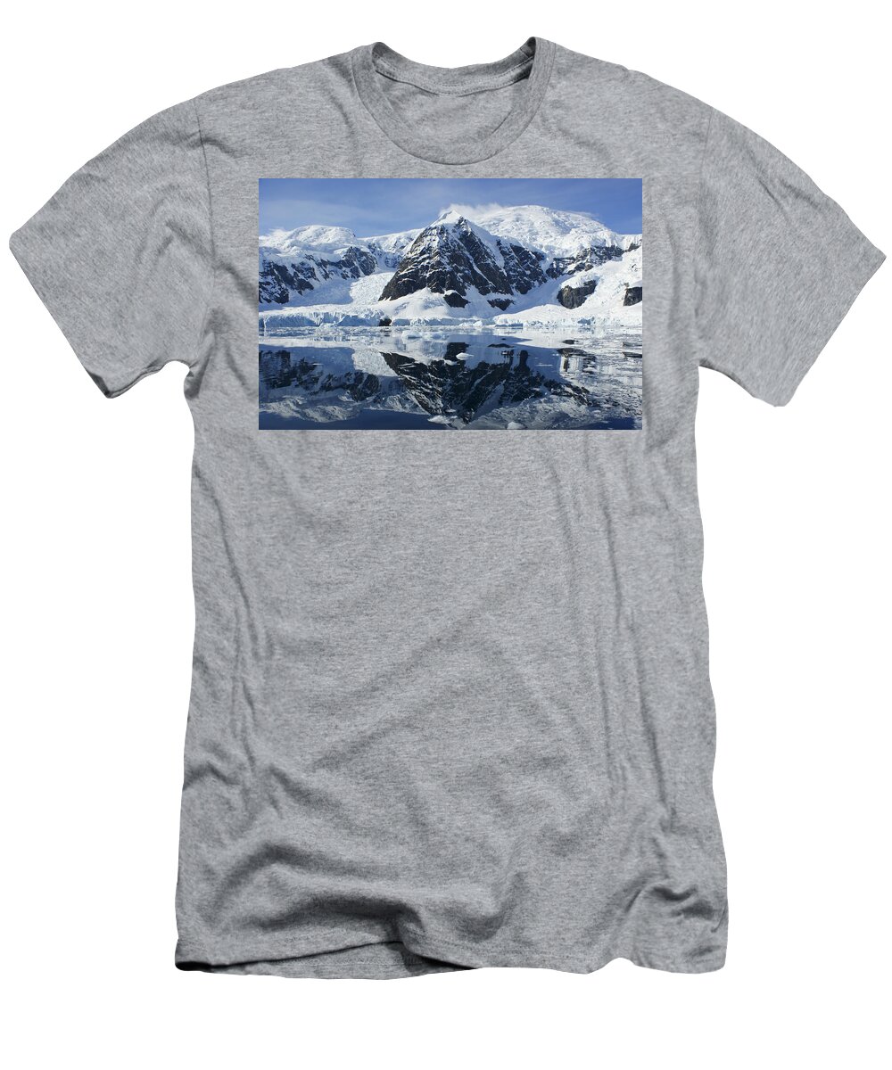 Antarctic Sea T-Shirt featuring the photograph Antarctica Reflections by Brian Kamprath