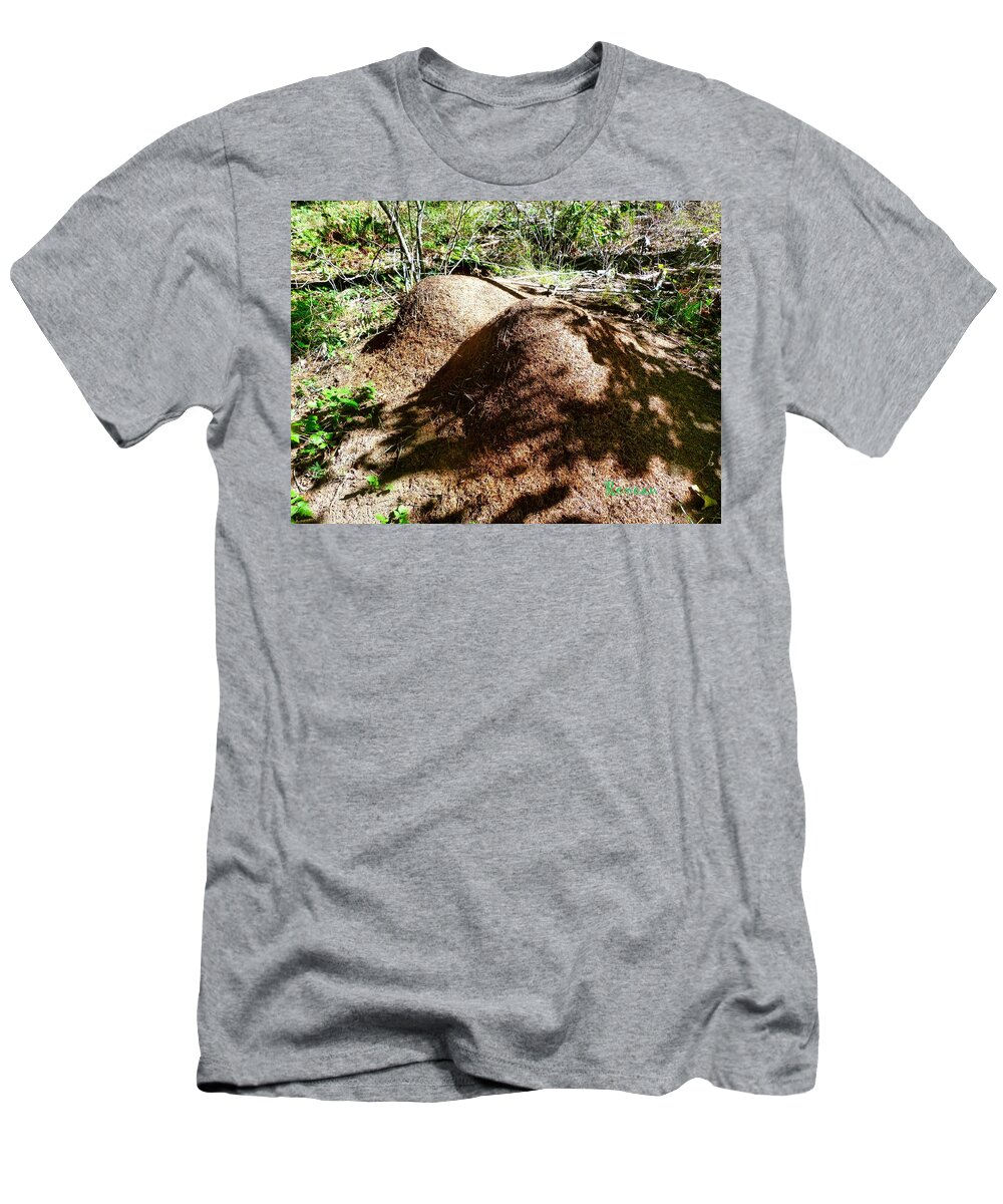 Ants T-Shirt featuring the photograph ANTS and UNKS by A L Sadie Reneau