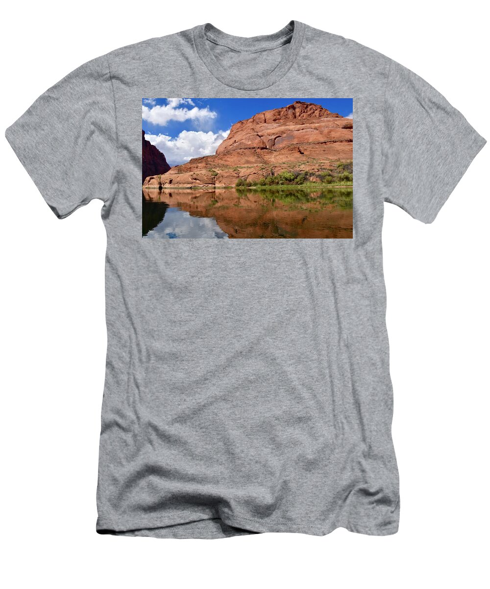 Horseshoe Bend T-Shirt featuring the photograph Around the Bend by Barbara Stellwagen