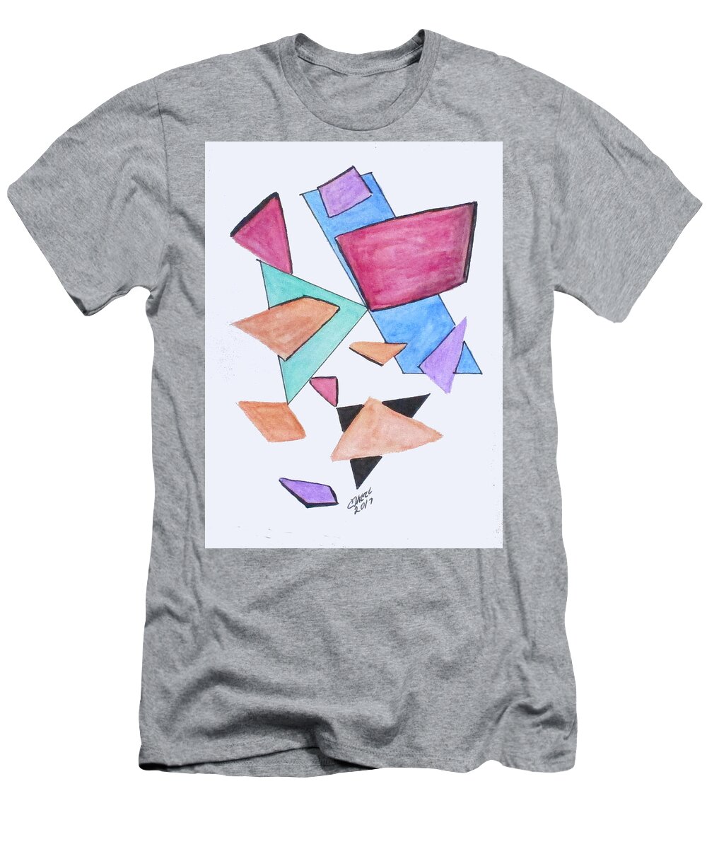 Doodling T-Shirt featuring the painting Art Doodle No. 1 by Clyde J Kell