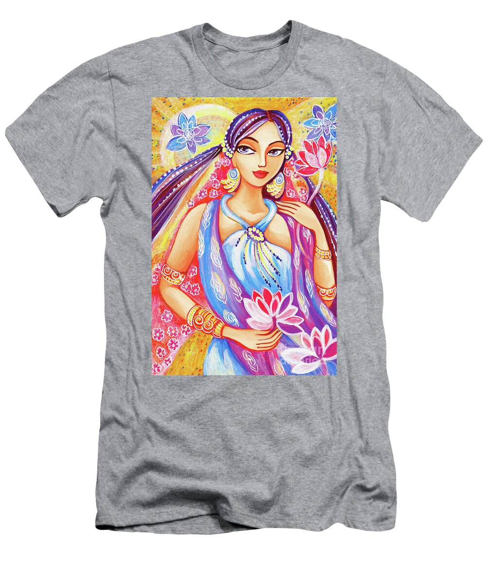 Beautiful Woman T-Shirt featuring the painting Arundhati by Eva Campbell