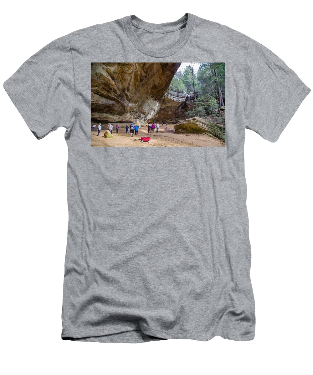 Cliff T-Shirt featuring the photograph Ash Cave Waterfall by Kevin Craft