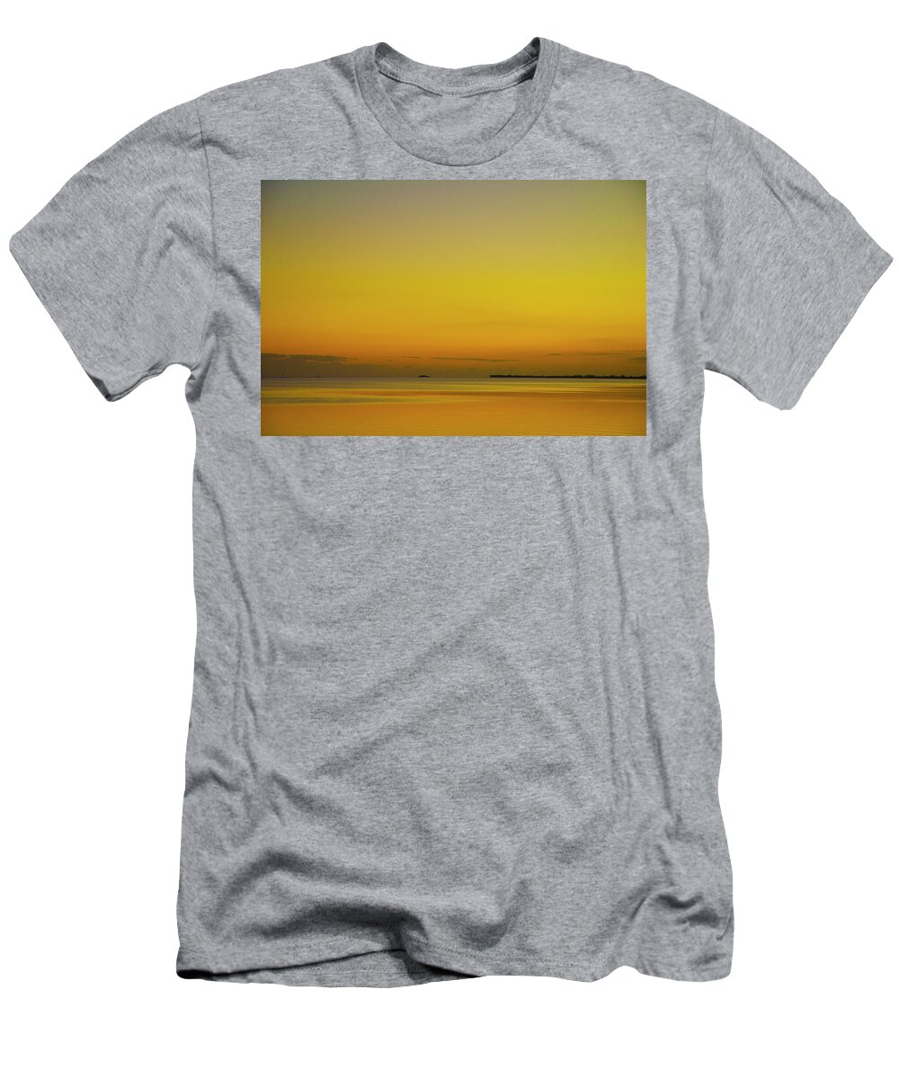 Twilight T-Shirt featuring the photograph Atlantic Twilight by Kevin Cable