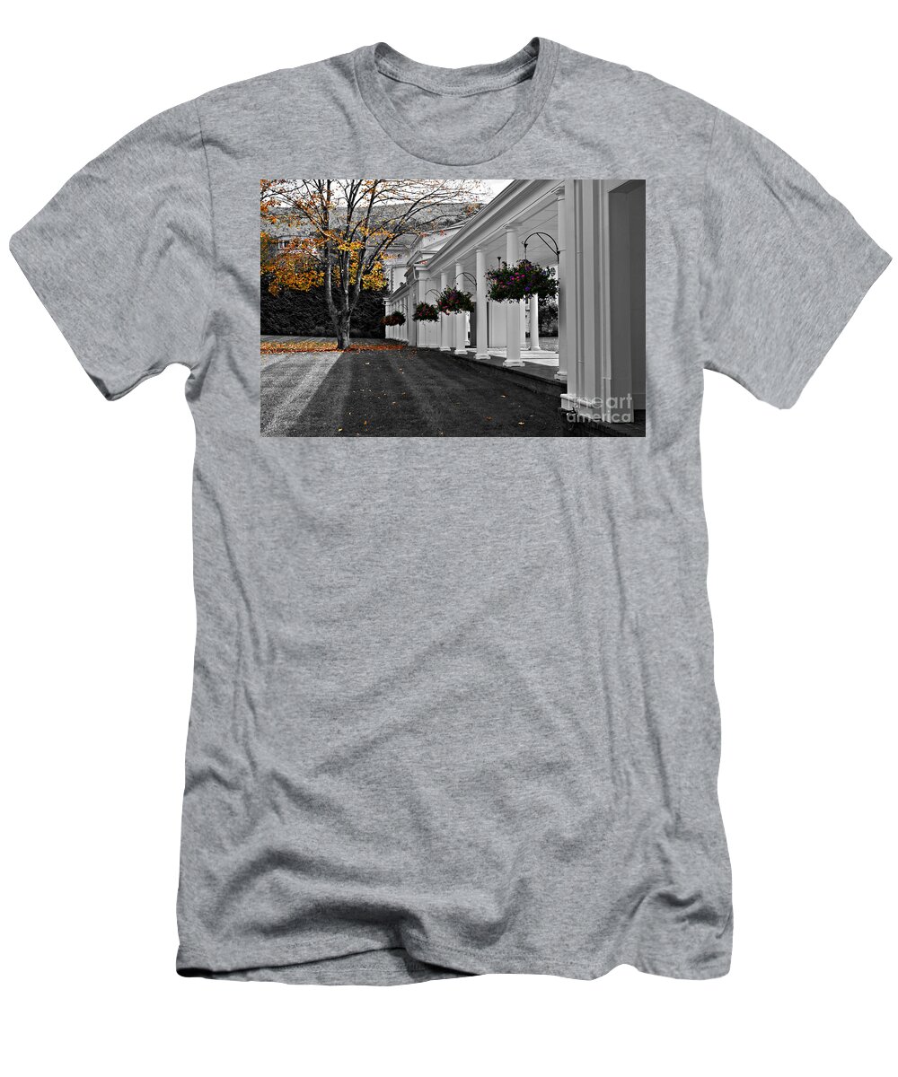 Black And White T-Shirt featuring the photograph Autumn in Bath County Virginia by Eric Liller