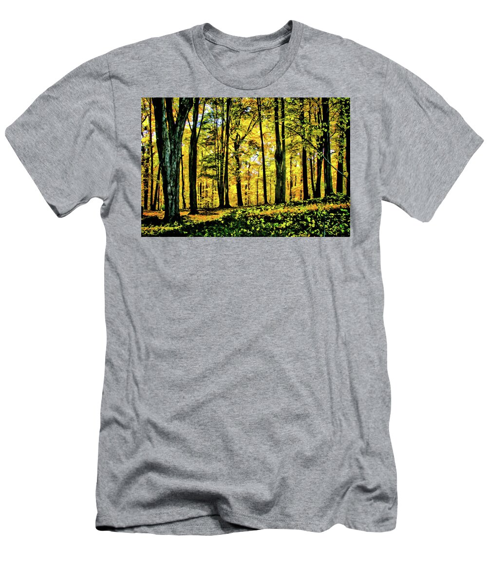 Autumn T-Shirt featuring the photograph Autumn's Glow by Monroe Payne