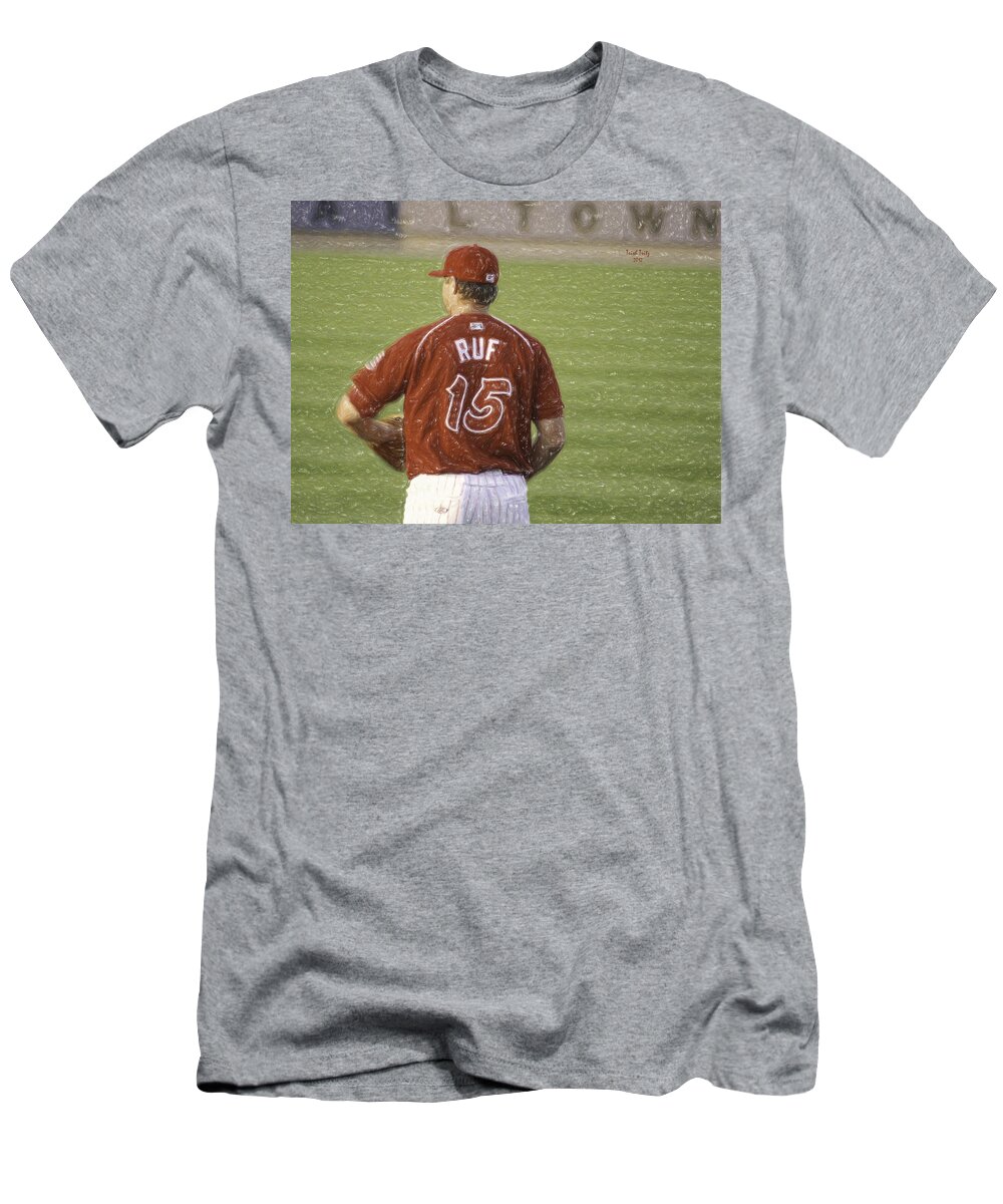 Baseball T-Shirt featuring the photograph Babe Ruf by Trish Tritz