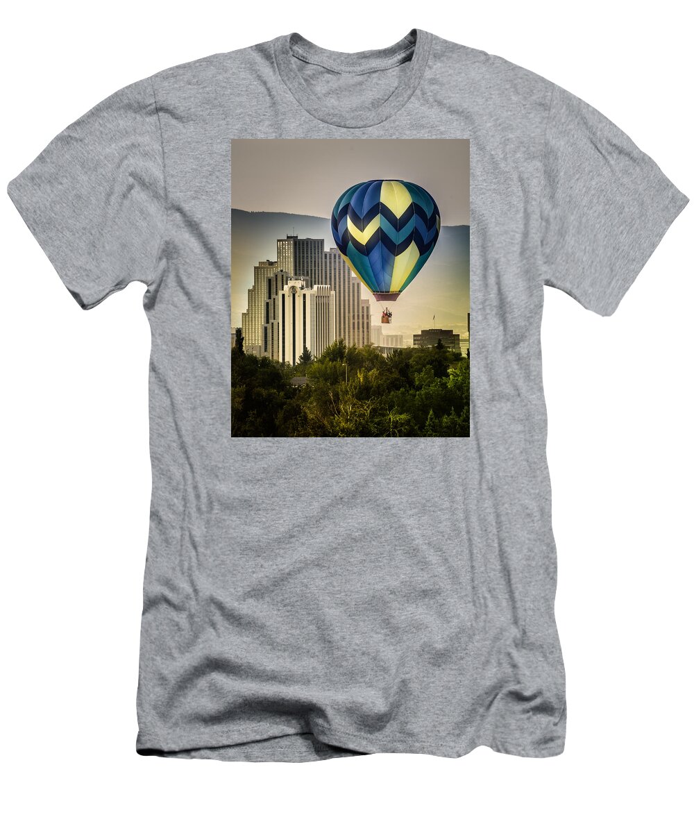 great Reno Balloon Races T-Shirt featuring the photograph Balloon Over Reno by Janis Knight