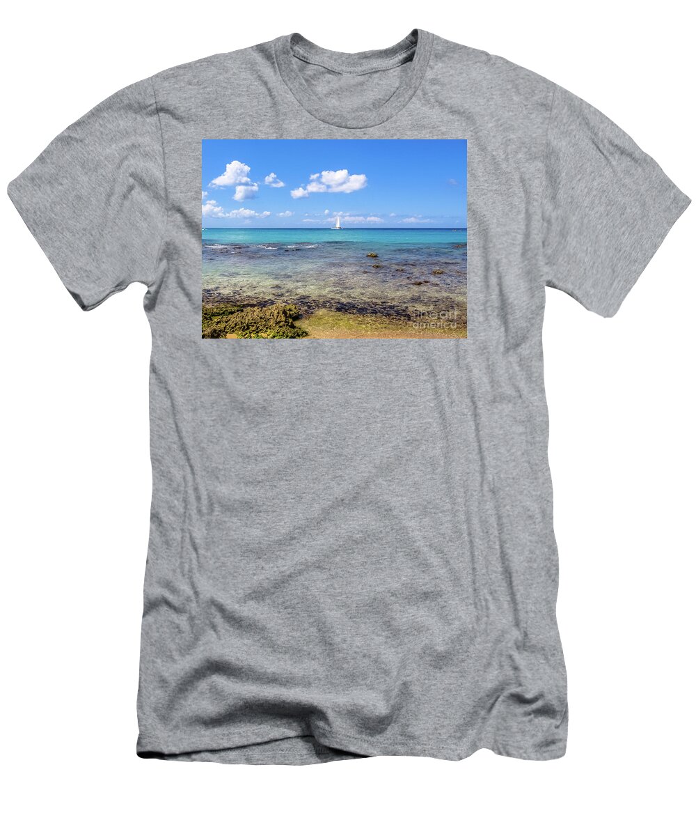 Dominican Republic T-Shirt featuring the photograph Bayahibe coral reef by Benny Marty