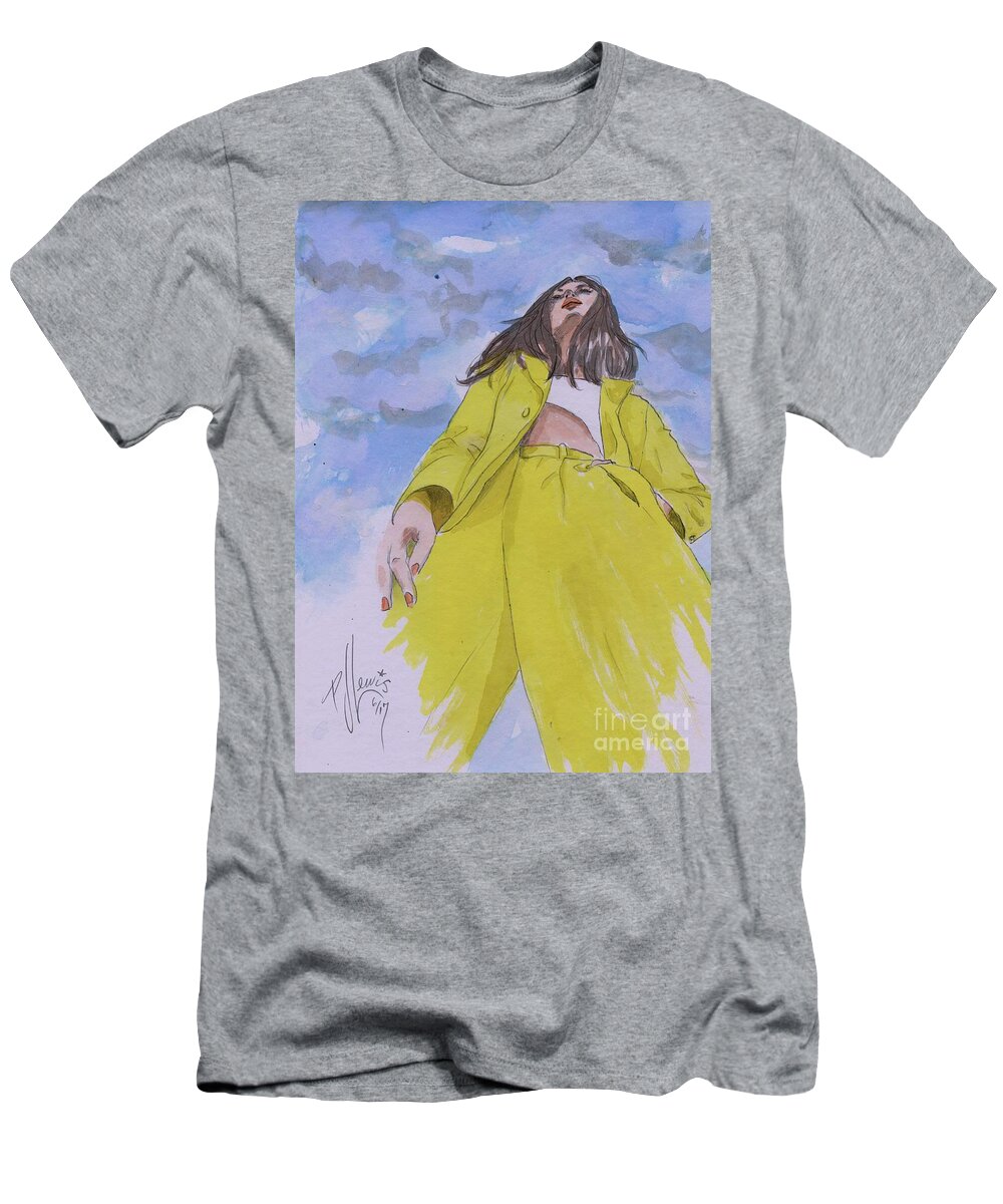 Fashion T-Shirt featuring the painting Before the Storm by PJ Lewis