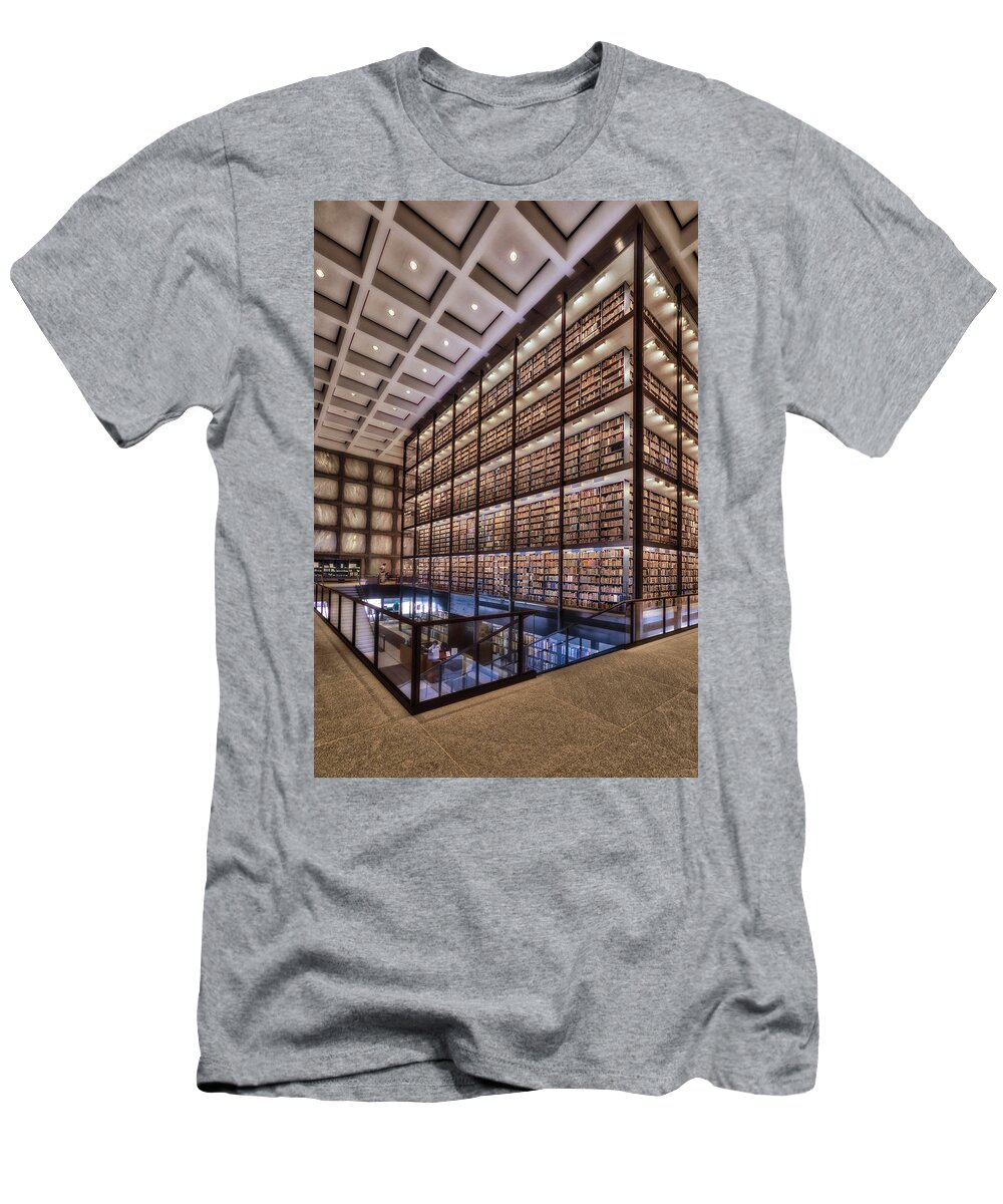Yale University Library T-Shirt featuring the photograph Beinecke Rare Book and Manuscript Library by Susan Candelario