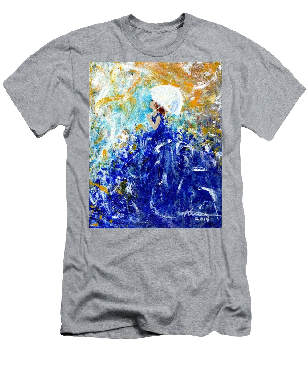 Being A Women T-Shirt featuring the painting Being a Woman No10 - Remember by Kume Bryant