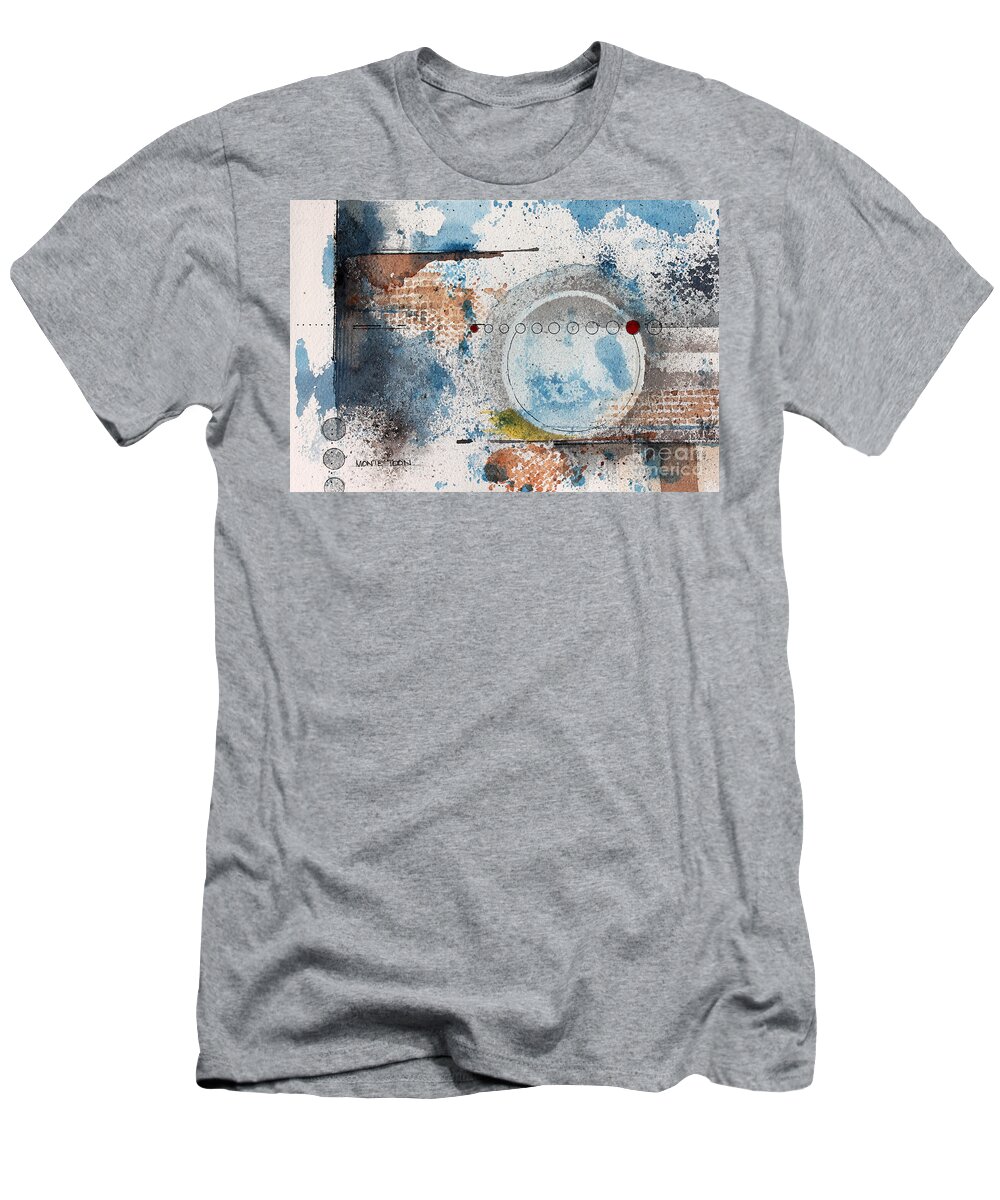 An Abstract Painting. T-Shirt featuring the painting Beyond The Wall by Monte Toon