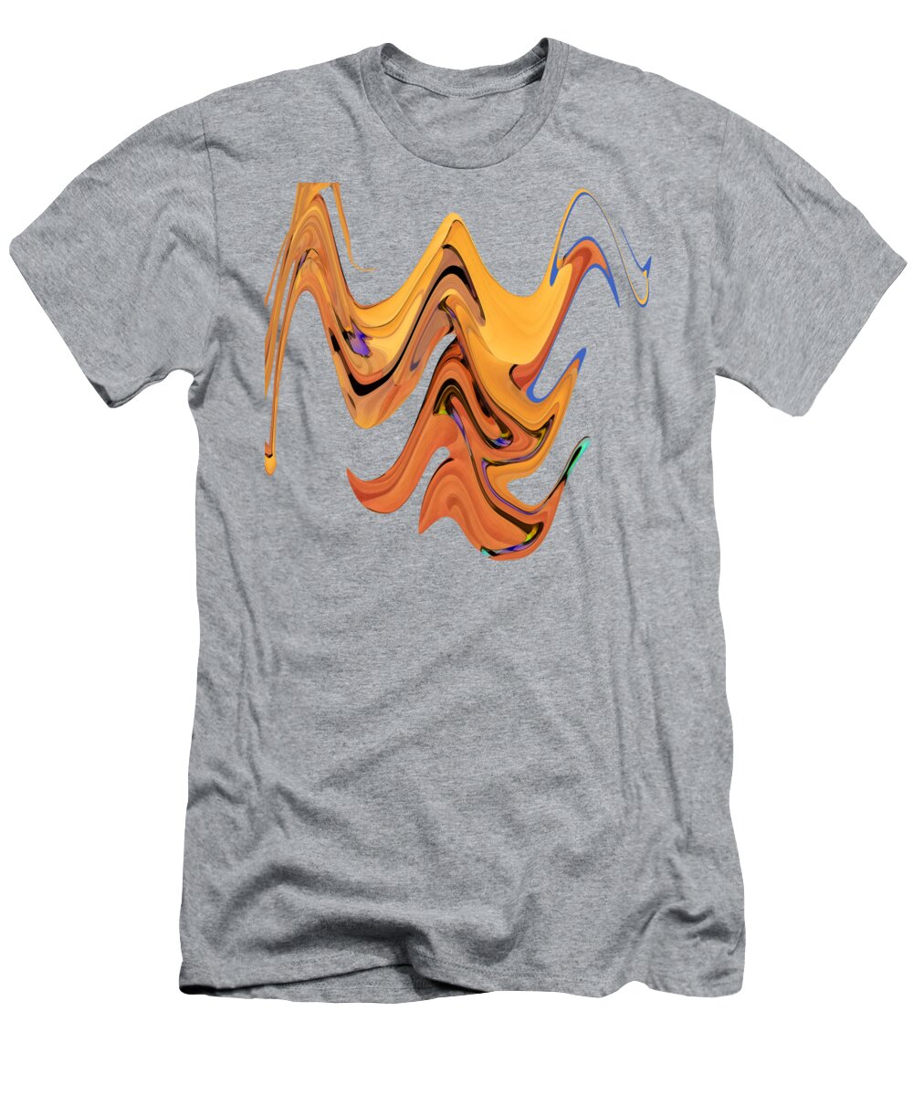 Abstract T-Shirt featuring the digital art Birds of Paradise Improvisation by Gina Harrison