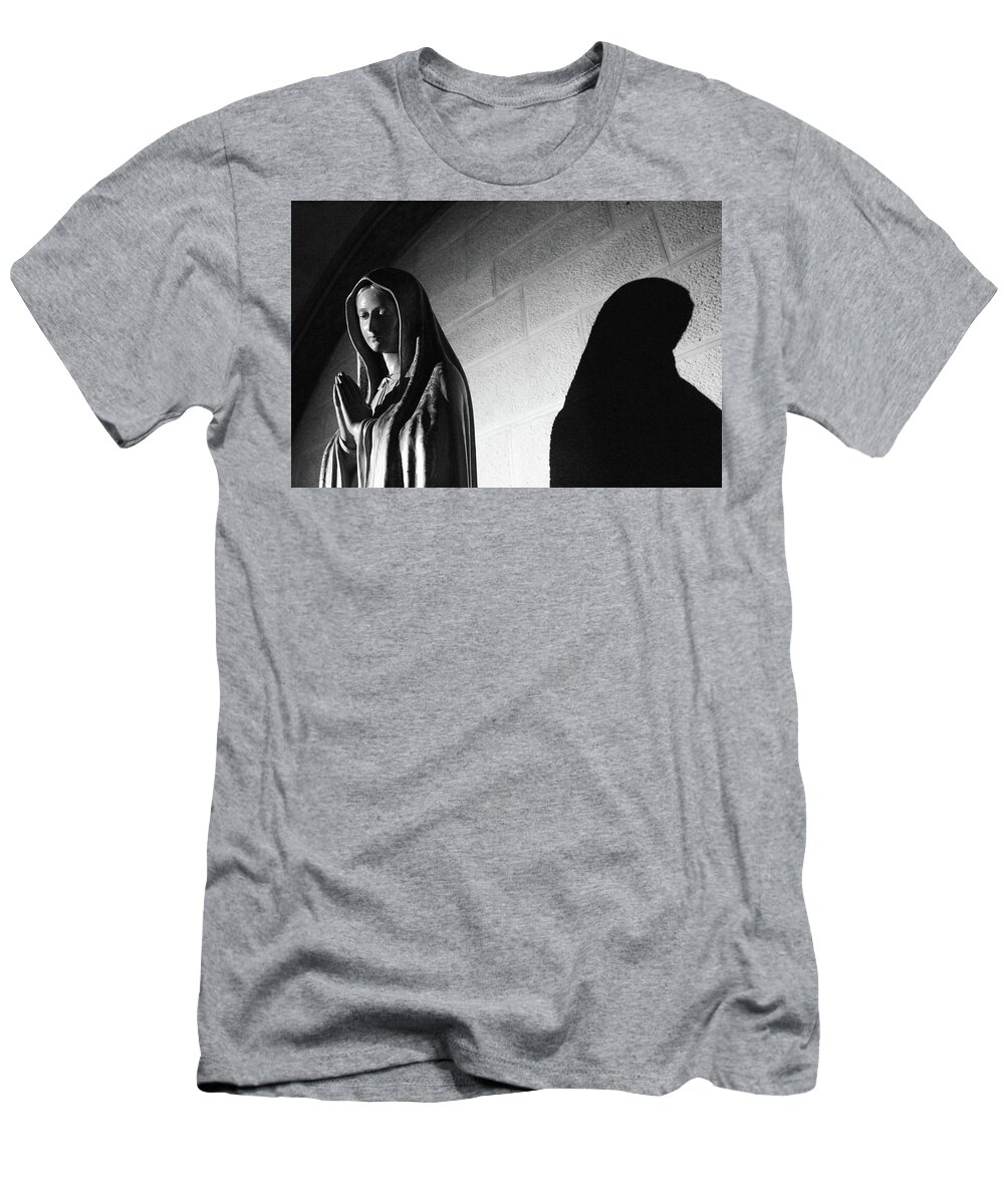 Statue T-Shirt featuring the photograph Blessed Virgin of Fiesole Italy by Matthew Wolf