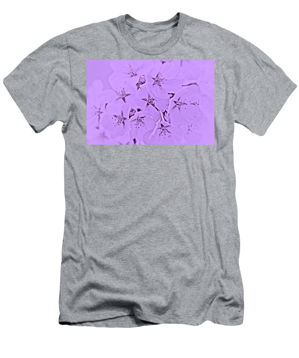 Cherry Blossoms T-Shirt featuring the photograph Blossoming Softness by Angie Tirado
