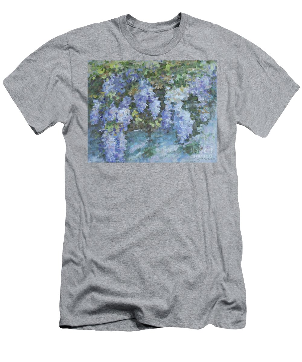 Flowers T-Shirt featuring the painting Blossoms On The Bough by Jerry Fresia