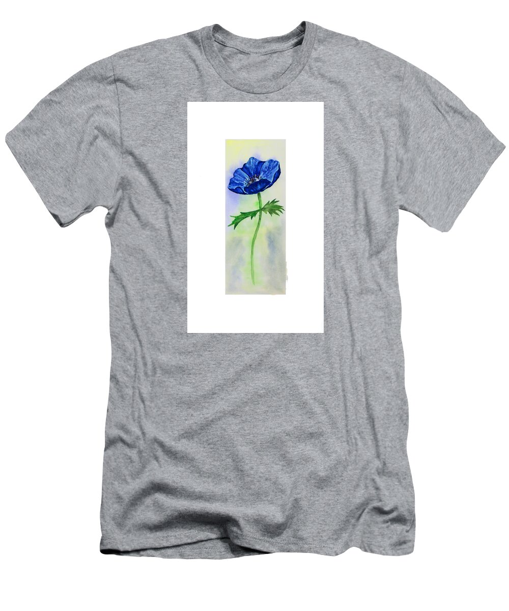 Painting T-Shirt featuring the painting Blue Dreaming by Iryna Goodall
