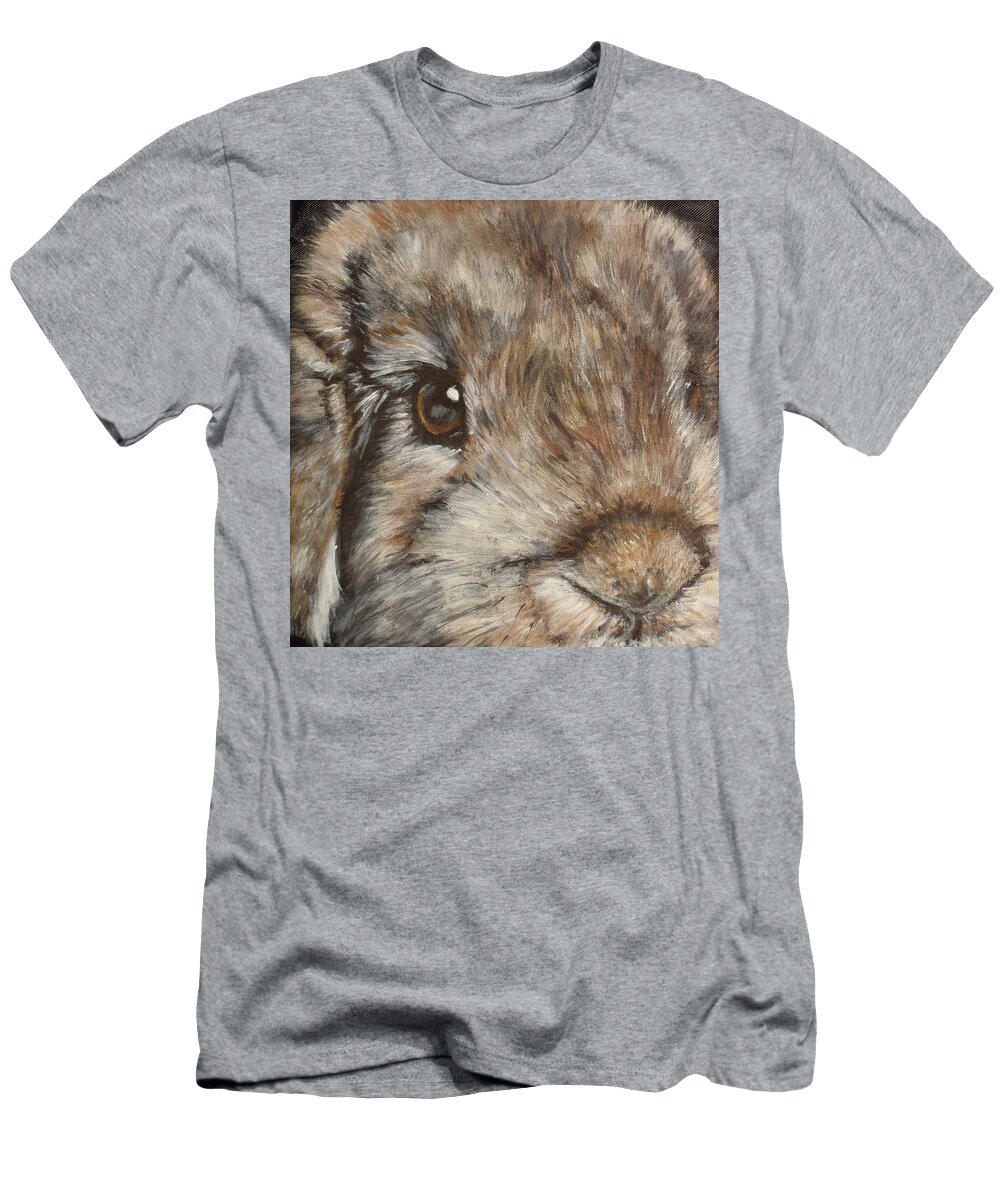 Rabbit T-Shirt featuring the painting Bonita by Carol Russell