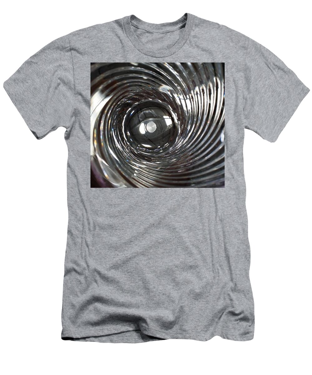 Silver T-Shirt featuring the digital art Bottoms Up series #24 by Scott S Baker