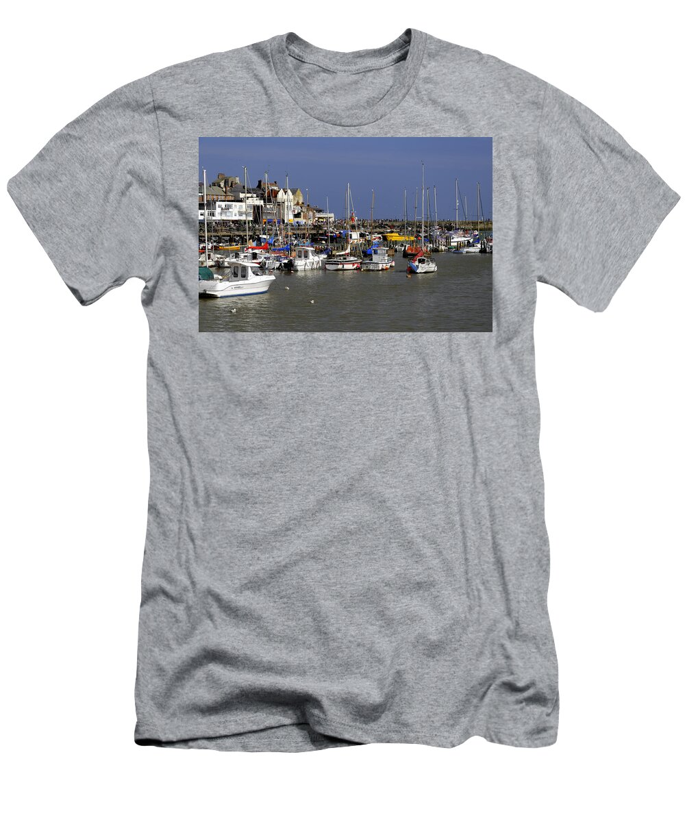 Bridlington T-Shirt featuring the photograph Bridlington Harbour by Rod Johnson