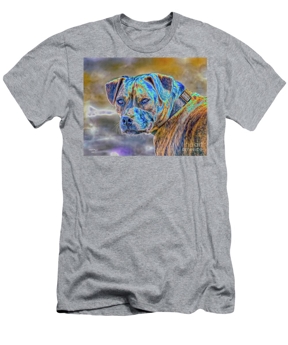 Dog T-Shirt featuring the digital art Bulldog by DB Hayes