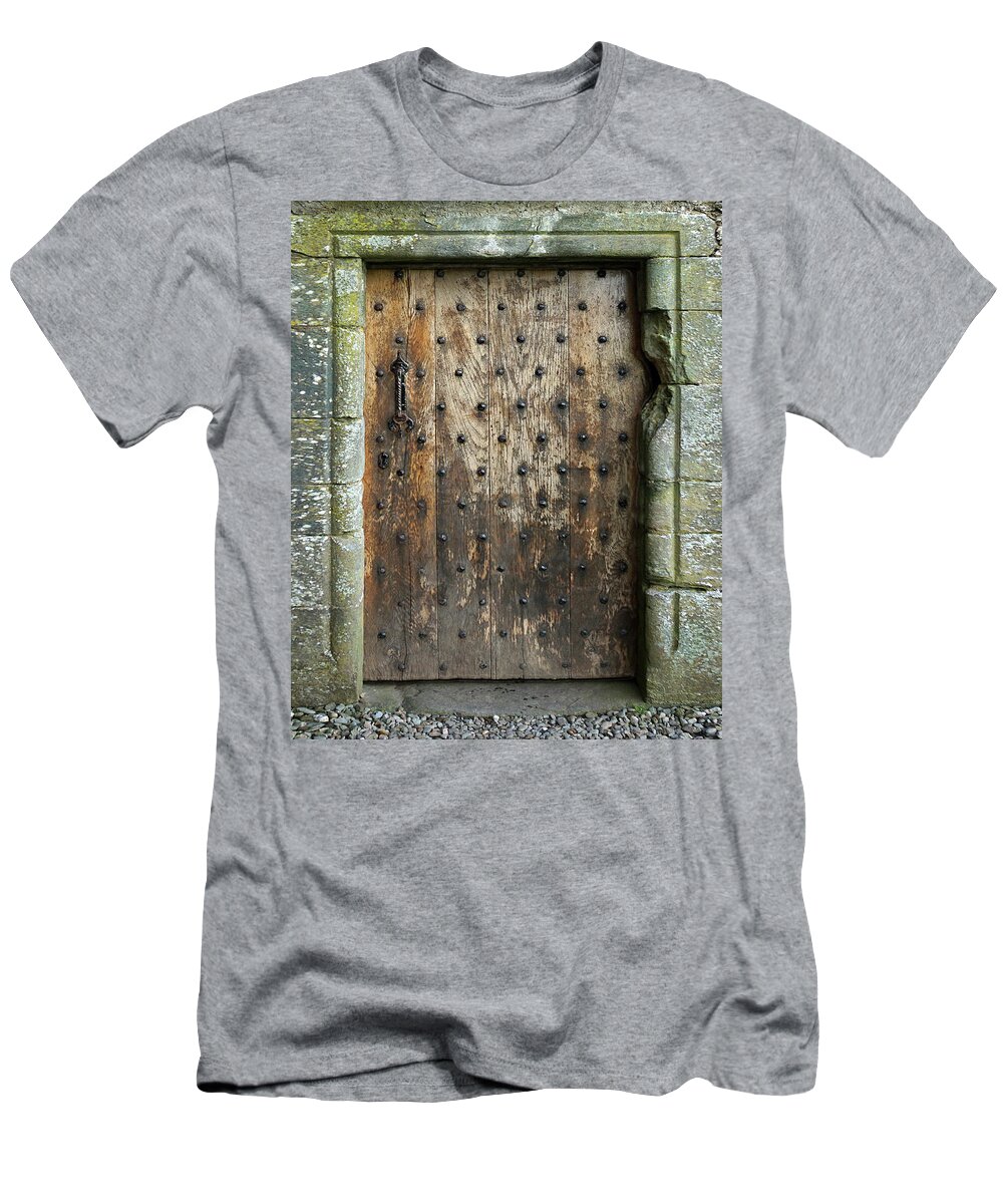Door T-Shirt featuring the digital art Broken Door by Vicki Lea Eggen