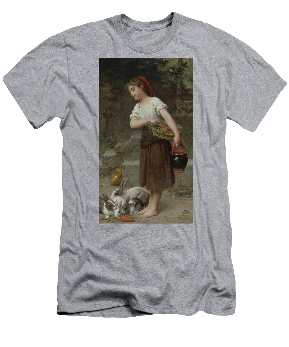 Bunies T-Shirt featuring the painting Bunies by MotionAge Designs